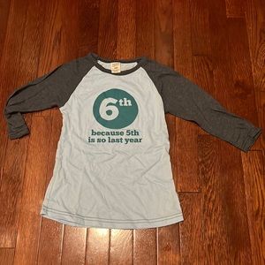 Worn once Kids school shirt 6th grade